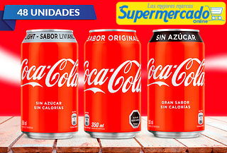 Pack de 48 Latas de Coca-Cola 350 cc a elección