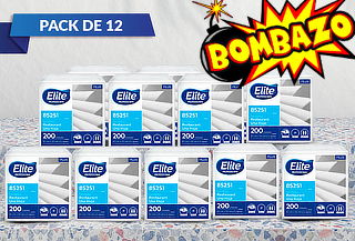 Pack 12 Servilletas Elite en paquetes 200 c/u