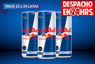 pack 12 o 24 latas de redbull normal 250 cc