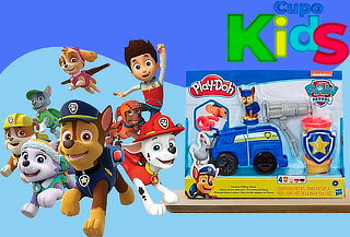 Play-doh paw patrol chase rescate sobre ruedas