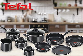 Set 13 Piezas Evidence Black Tefal