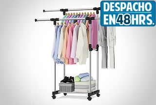 ¡Mantén tu ropa ordenada! Colgador de Ropa doble