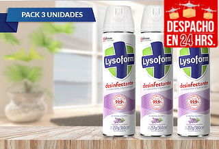 Pack de 3 Aerosol Lysoform 360 cc Lavanda