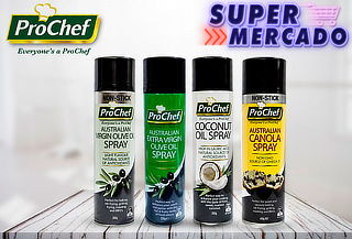 Pack 3 Aceites en Spray ProChef, Sabor a Elección