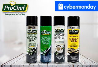 Pack 3 Aceites en Spray ProChef, Sabor a Elección