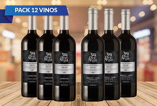 Pack 12 Vino Oveja Negra Gran Reserva 750cc, Cepa a Elección