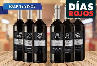 Pack 12 Vino Oveja Negra Gran Reserva 750cc, Cepa a Elección