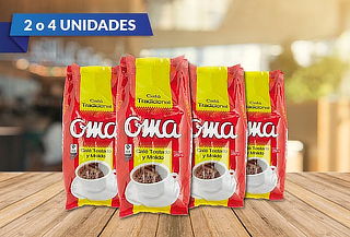 2 o 4 paquetes de café Oma Tradicional de 250 g