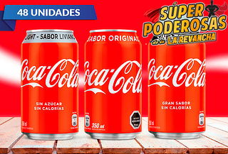 Pack de 48 Latas de Coca-Cola 350 cc a elección