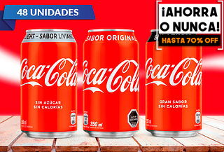 Pack de  48 Latas de Coca-Cola 350 cc a elección