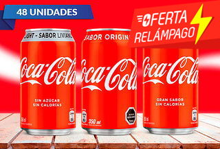 Pack de  48 Latas de Coca-Cola 350 cc a elección