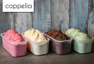 Pote de Helados Coppelia, 4,5 litros. 