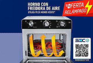 No te quedes sin tu Freidora de Aire y Horno Eléctrico Oster