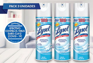 Pack 3 Lysol desinfectantes, Tamaño a eleccion