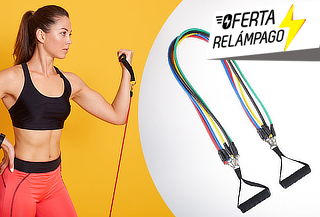 ¡Entrena desde casa! Set de 5 Bandas elásticas
