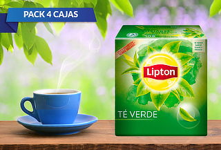 400 Bolsitas Té Lipton Verde Clásico ¡Calientito!