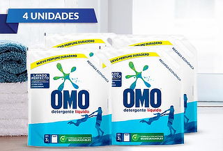 Pack 4 OMO multiacción liquido 3 lt