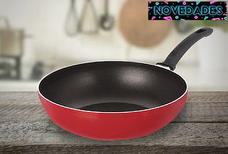 ¡ Lúcete como todo un chef ! Wok 28 cm Vermilion  Ilko