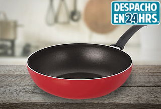 ¡ Lúcete como todo un chef ! Wok 28 cm Vermilion Ilko
