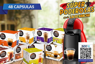 Cafetera DG Piccolo + 48 Capsulas Dolce Latte Macchiato 