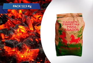 5 paquetes de carbón de espino de 2,5 kg c/u.