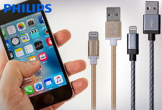 Cable para iPhone 1.2 Metros Marca Philips, Color a Elección