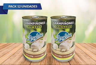 12 latas de Champiñones a eleccion 