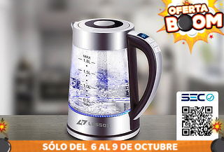 Hervidor temperatura programable 1,8 Litros Marca Lessox