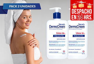 Piel Perfecta! Pack de 2 Cremas Dermocream Hidratación Urea!