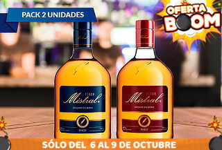 Duo Perfecto!1 Pisco Mistral 35º +1 Pisco 40º Envió Gratis!