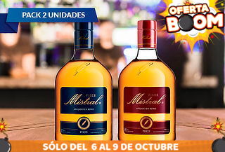 Duo Perfecto!1 Pisco Mistral 35º +1 Pisco 40º Envió Gratis! 