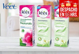 Pack 2 Cremas Depilatoria Veet Piel Seca + Aceite Camelia