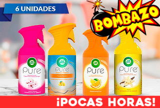 Pack de 6 Airwick Pure Aerosol, Aroma a elección