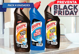 Pack de 4 Harpic 100% removedor de sarro 750 ml. a Elección