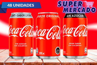 Pack de 48 Latas de Coca-Cola 350 cc a elección