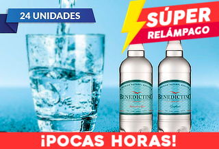 24 Botellas de Agua Purificada Benedictino 500 cc