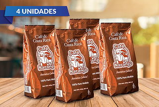 ¡4 Unidades! Café Molido Premium de Costa Rica 250 gr c/u