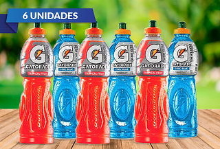 Pack 6 Gatorade 1 Litro Sabor a elección