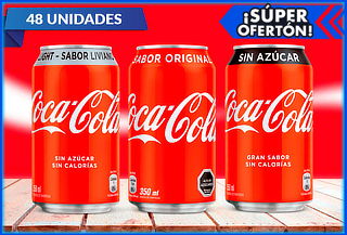 Pack de  48 Latas de Coca-Cola 350 cc a elección