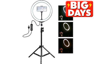 ¡Mega Oferta! Aro de Luz 26 cm + Trípode 2.10 mts + Soporte