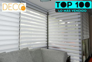 Cortinas Roller Duo Premium Blanco