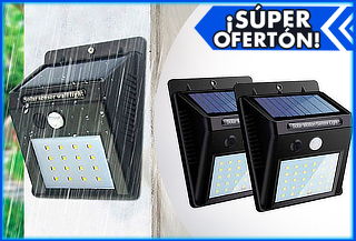 2 Focos Solares con Sensor de Movimiento