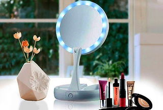 Espejo LED para Maquillaje Flexible Redondo