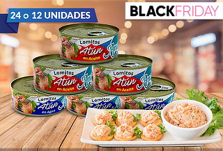 Pack 24 o 12 Latas de Atún Angelmo en Lomito a Elección
