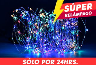 200 o 400 Luces LED Solares Navidad