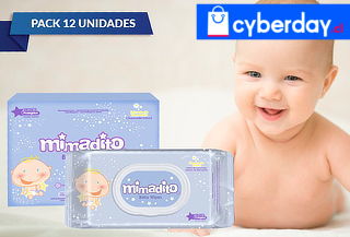 Pack de 12 Toallas Húmedas Premium para Bebe Mimadito