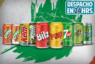 Pack 24 Latas de tu Bebida Favorita CCU 350cc