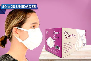 Pack de 50 Mascarillas Desechables 3 Pliegues