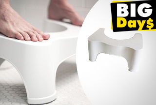 ¡Mejora tu postura al ir al baño! Taburete de Baño