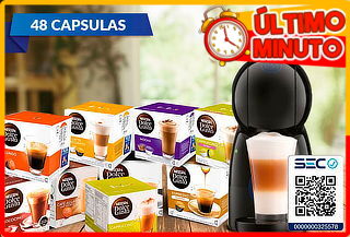 Cafetera DG Piccolo XS + 48 Capsulas Dolce gusto Lungo